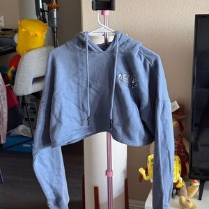 Active Society Blue Cropped Hoodie